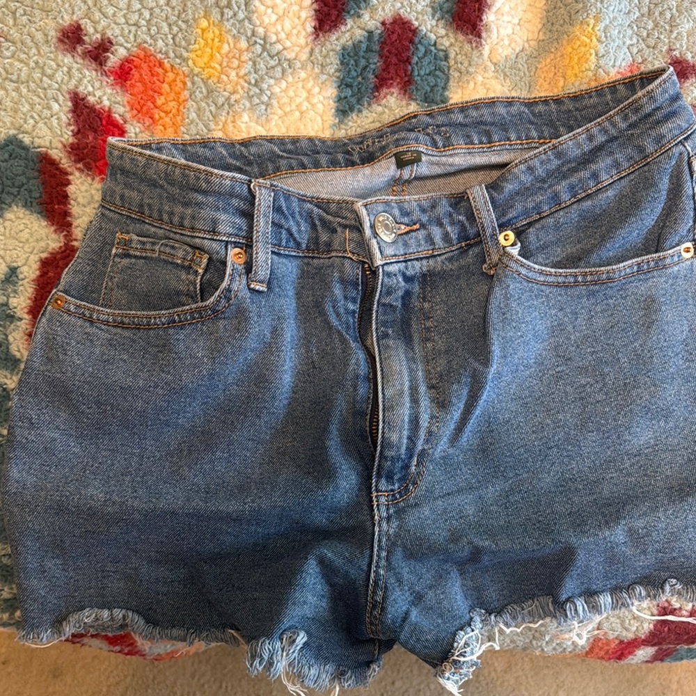 Wild fable size 12 Jean fringed shorts